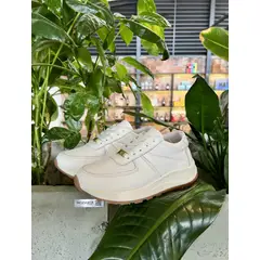 CALZADO BONT - Tenis Blanco Mujer En CUERO Deportivo Bont Torino