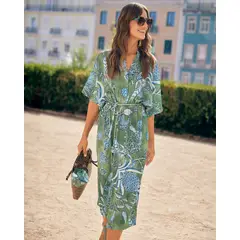 PATPRIMO - Vestido Para Mujer Manga Corta Color Verde Marca #30170992