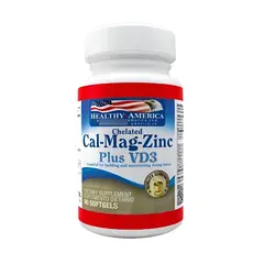 HEALTHY AMERICA - SUPLEMENTO MULTIVITAMINICO X 90 CAPSULAS BLANDAS/ CAL-MAG-ZINC