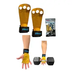 GENERICO - Strap Callera de Piel Con Muñequera GyM Crossfit Protectores de Mano Para agarre de Barra