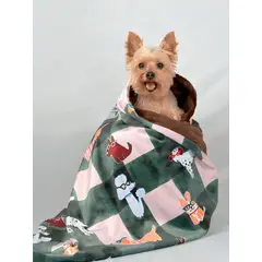 GENERICO - Cobija navideña para perro Canela & Cacao Mini - Accesorio para Mascotas