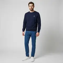 ADVANCE - Buzo en algodón cuello redondo para hombre
