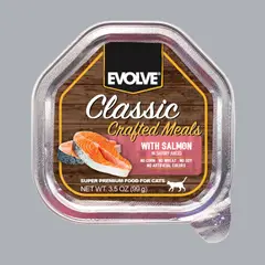 EVOLVE - Cat Classic Crafted Meals Bandeja Salmón 99gr