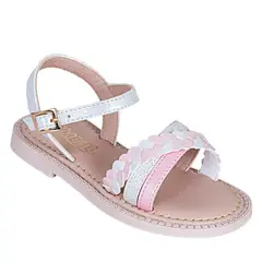 GUMBALL - Sandalia Casual de Niña Bonar Rosado blanco