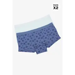 LILI PINK - Boxer confeccionado en algodón para niñas paquete x2