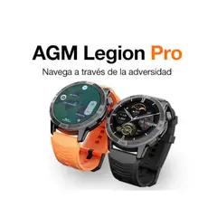 GENERICO - Smartwatch AGM LEGION PRO Militar Bt Barómetro Altímetro Brújula Salud Gps