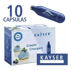 BIGCENTER - Cápsulas Sifon Dispensador Crema Chantilly X10 Unds Kayser