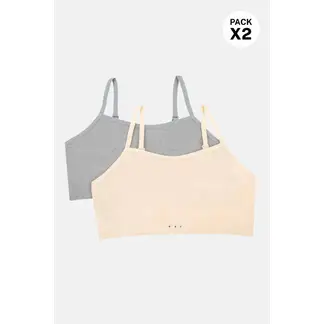 LILI PINK - Top para niña paquete x2 con tecnología sin costuras