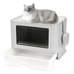 PIX LINK - Caja SanitariaCasa para Gato con Entrada Superior