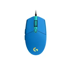 LOGITECH - Mouse G203 LIGTHSYNC RGB BLUE con Sensor Óptico Estable y Diseño Liviano