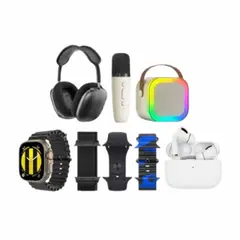 GENERICO - Combo Smartwatch Reloj Audifonos Parlante Microfono Mesh Multicolor