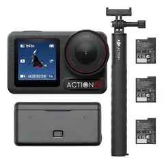 DJI - - Camara De Accion Osmo 5 Pro 4k Combo Aventura Color Negro