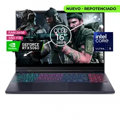 ACER - PREDATOR HELIOS NEO 16S AI ULTRA 9 275HX RAM 16 GB DDR5 6400 1 TB RTX 5060 8GB 16" OLED 240 HZ