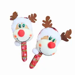 GENERICO - Maracas Navideñas Diseño Reno Navidad x 1 par