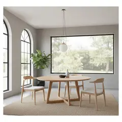 22 GRADOS DECORACION - Comedor Dstraits en roble Diámetro 110cm_.