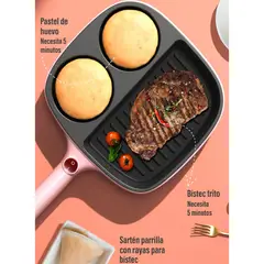 TRIPLE CLEAN - Sartén Eléctrica 3 Compartimientos
