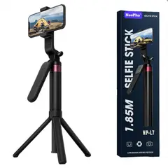 SHUNGA - Trípode Profesional 185 cm con Control Bluetooth y Mástil Panorámico