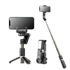 SHUNGA - Trípode Estabilizador 2 en 1 con Luz Recargable y Altura de 70 cm