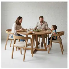 22 GRADOS DECORACION - Mesa De Comedor Absolut Diametro 120cm Roble Natural