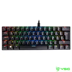 VSG - TECLADO MECANICO GAMER MINTAKA 60% NEGRO SWITCH AZUL