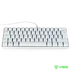 VSG - TECLADO MECANICO GAMER MINTAKA 60% BLANCO SWITCH MARRON