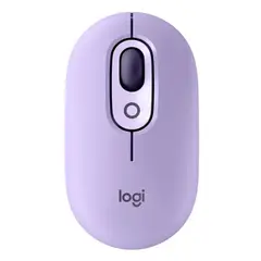 LOGITECH - Mouse Ratón Inalámbrico POP Mouse - Morado.
