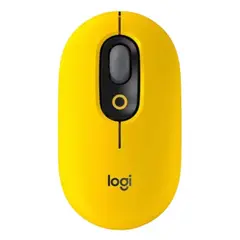 LOGITECH - Mouse Ratón Inalámbrico POP Mouse - Amarillo