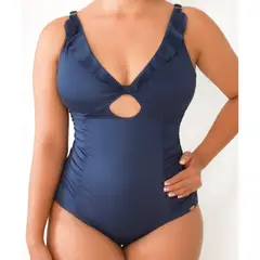 FAJATE - Vestido de baño con control medio de abdomen y realce de glúteos
