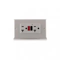 MERCURY - Toma Doble GFCI Blanca