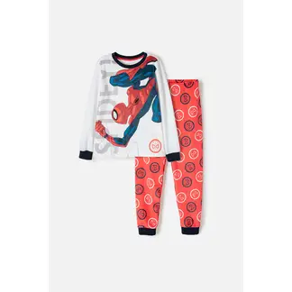 MARVEL - Pijama de Spider-man con pantalón largo multicolor para niño