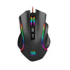 REDRAGON - Mouse Óptico GRIFFIN M607 Negro RGB con Sensor Avanzado y Diseño Ergonómico