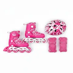 GENERICO - Patines En Linea Para Niñas Ajustable Talla 28 a 32