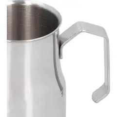 BIGCENTER - Jarra Espumadora Plateada Tipo Motta 550ml en Acero Inoxidable