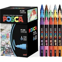 POSCA - Marcadores Acrilicos 5m X 15und