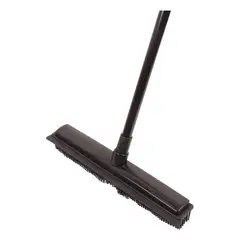 GENERICO - Escoba De Goma Para Remover Pelo En Alfombras Y Pisos Negro