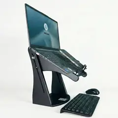 GENERICO - Base para Portátil + Portacelular 2en1 Extend Ergonomico Altura Graduable