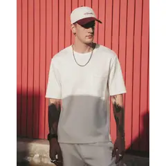 ATMOS - Camiseta Relaxed Fit Con Bolsillo Para Hombre Blanco