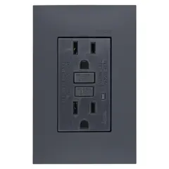 SIMON - Tomacorriente Dúplex GFCI Negro 25 Plus