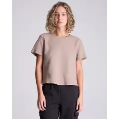 ATMOS - Camiseta Para Mujer Manga Corta Cuello Redondo Color Café Marca #31090195