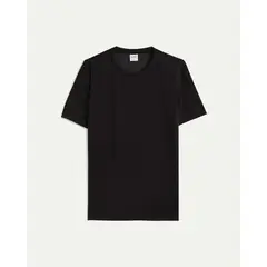 ATMOS - Camiseta Slim Fit Básica Plush Para Hombre Negro