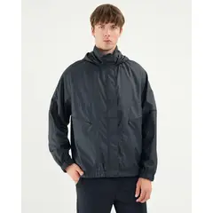 ATMOS - Chaqueta Rompevientos Con Bolsillos Para Hombre Negro