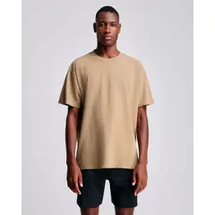 ATMOS - Camiseta Oversize Con Desgastes Para Hombre Café