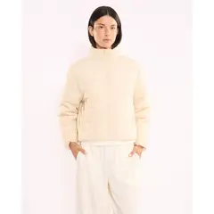 ATMOS - Chaqueta Acolchada Cuello Alto para Mujer Deportiva Color Beige Marca