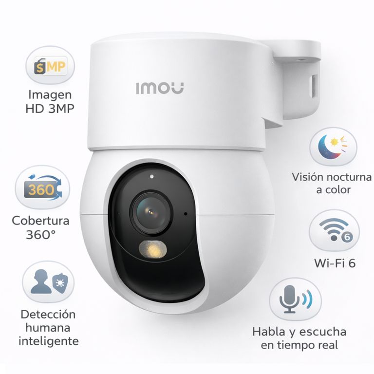 Cámara de Seguridad Ranger Mini (3MP) WiFi // Full Color, Detección Humana IA, Audio 2 Vías