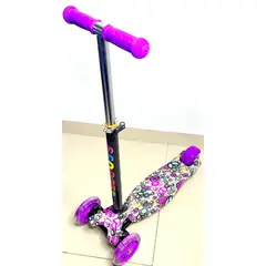 GENERICO - Patineta Scooter Estampados Paz y Amor Llenos De Color para niños de 3 a 12 años