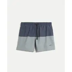 ATMOS - Pantaloneta De Baño Con Bolsillos Para Hombre Azul