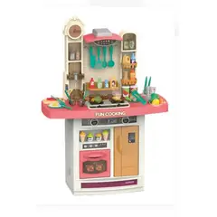 DIMA JUGUETES - Cocina Infantil con Vapor y Agua Real Modelo Juego de Cocina Grande con Luces Sonidos y Accesorios