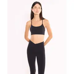 ATMOS - Top Con Tiras Soporte Bajo Aerius Skin Para Mujer Negro