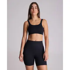 ATMOS - Top Básico Seamless Para Mujer Negro