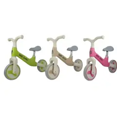 GENERICO - BICICLETA APRENDIZAJE ROSADO, VERDE, BEIGE 5588